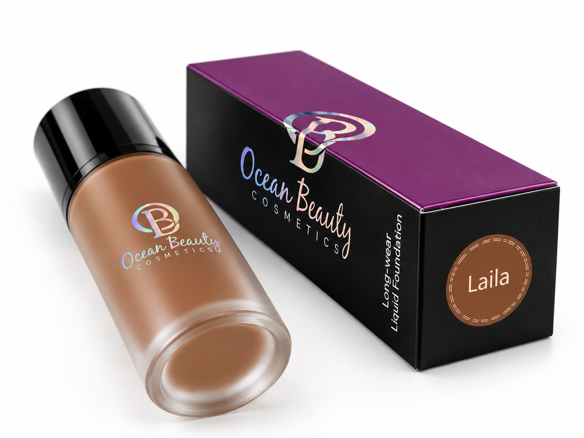 "Laila" Oil Free Soft Matte Liquid Hydrating Foundation (Last 24 Hours)