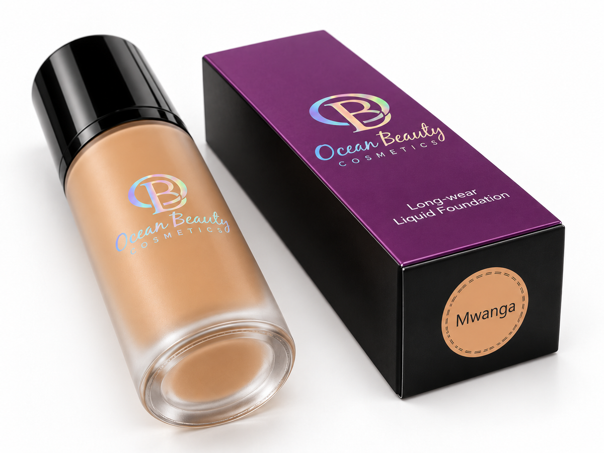 "Mwanga" Liquid Hydrating Foundation Oil-Free Soft Matte (Lasts 24 Hours)