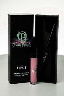 Discover Ocean Beauty Cosmetics Yeah Lipkit, a stunning duo that enhances your natural beauty. This lip kit includes a vibrant lipstick and a matching lip liner, offering a perfect combination for creating flawless and long-lasting lip looks. With high-quality pigments, this lip duo provides a rich and luscious color payoff that's ideal for any occasion. Alt Text: Image: Ocean Beauty Cosmetics Stormy Lipkit with Matching Lip Liner - A vibrant lipstick and lip liner duo for stunning lip looks.