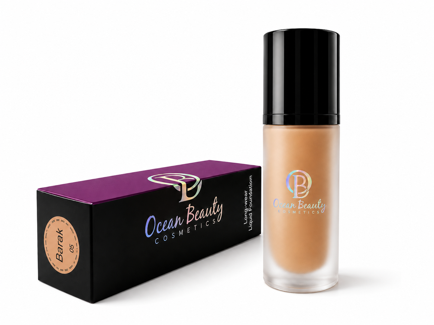 "Barak" Oil Free Soft Matte Liquid Hydrating Foundation (Last 24 Hours)