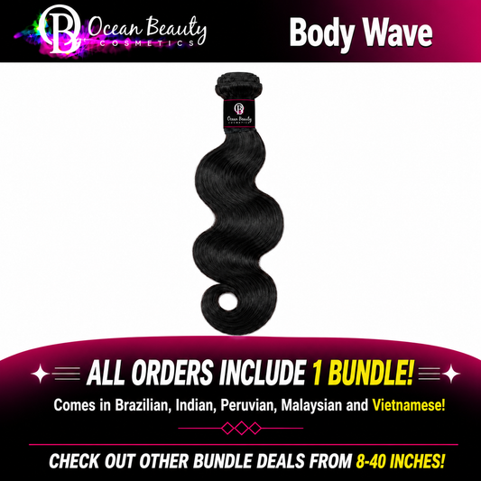 Body Wave Virgin Human Hair Bundle by Ocean Beauty Cosmetics