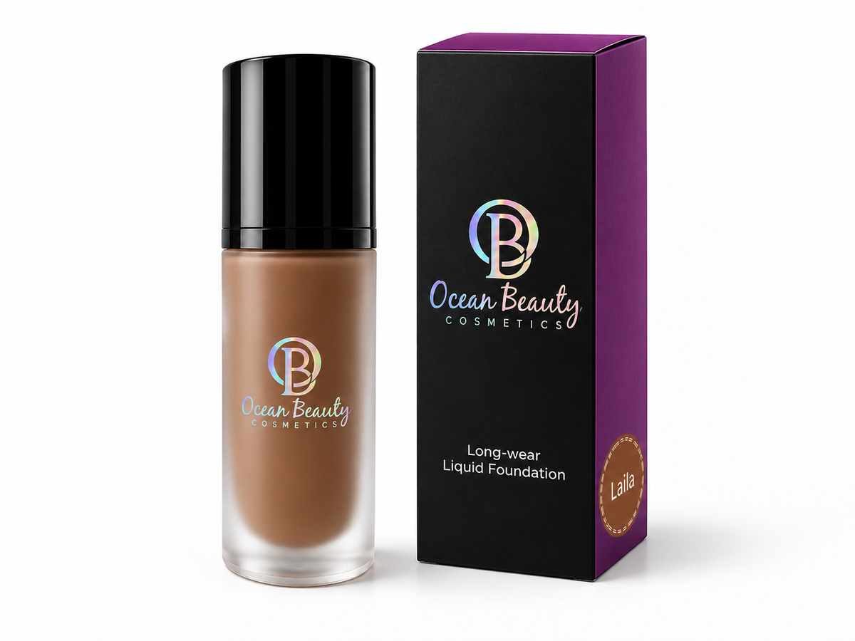 "Laila" Oil Free Soft Matte Liquid Hydrating Foundation (Last 24 Hours)