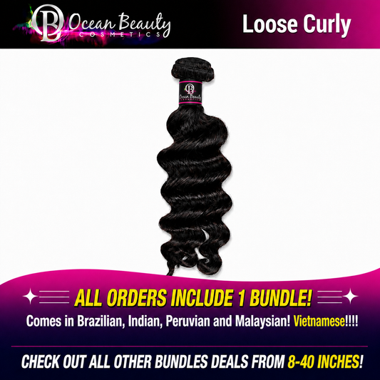 Loose Deep Wave Virgin Human Hair Bundle by Ocean Beauty Cosmetics