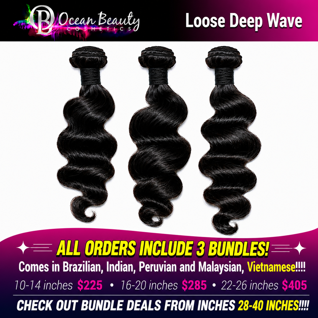 Ocean Beauty's Hair Bundle Collections
