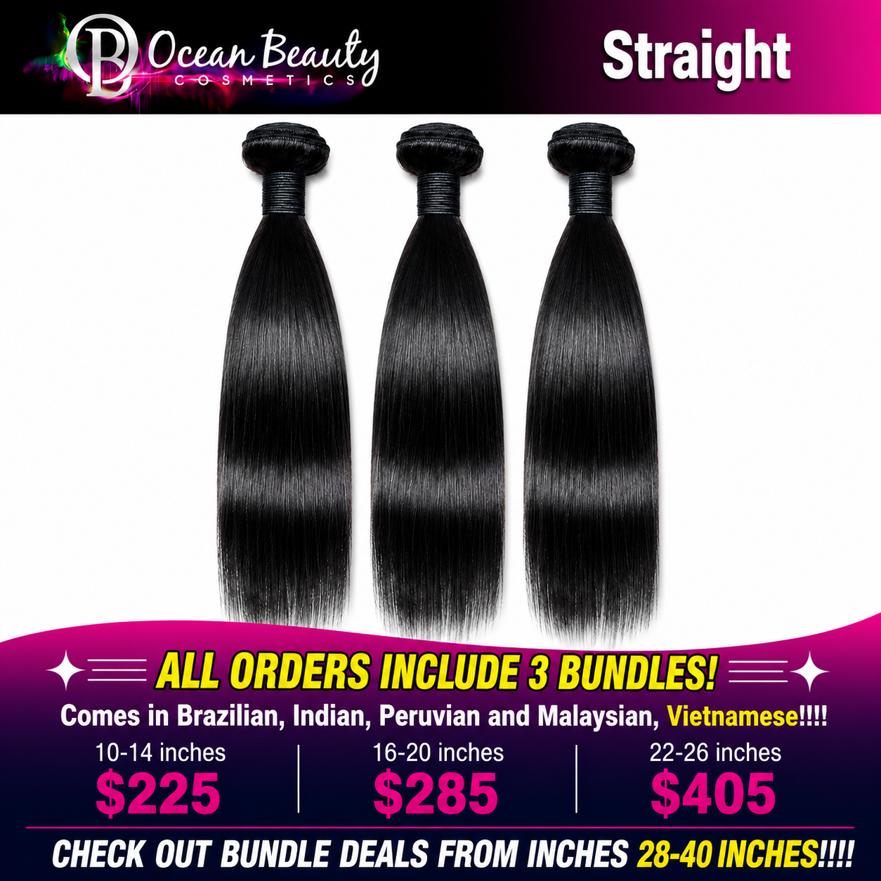 Ocean Beauty's Hair Bundle Collections