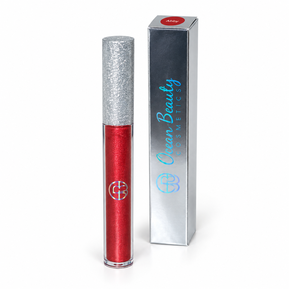 Ocean Beauty Strobe Lip Gloss in Abby, elevated view