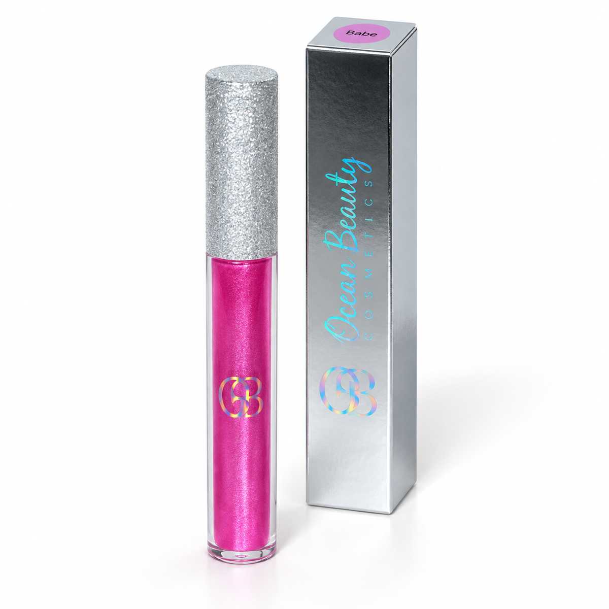 Ocean Beauty Strobe Lip Gloss in Babe, elevated view