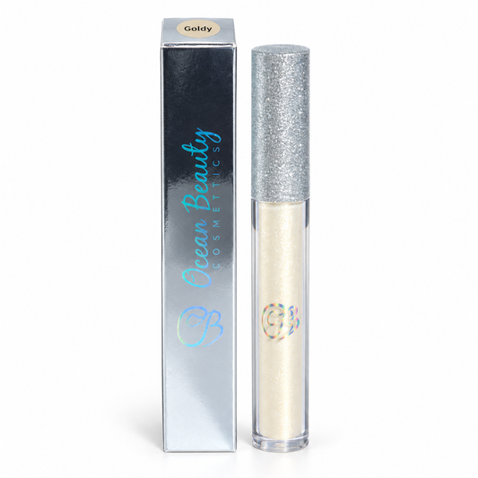 Ocean Beauty Strobe Lip Gloss in Goldy, front view
