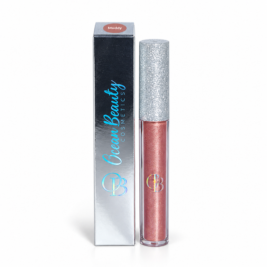 Ocean Beauty Strobe Lip Gloss in Muddy, front view