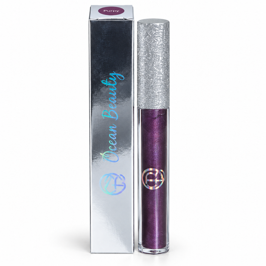 Ocean Beauty Strobe Lip Gloss in Purpy, front view