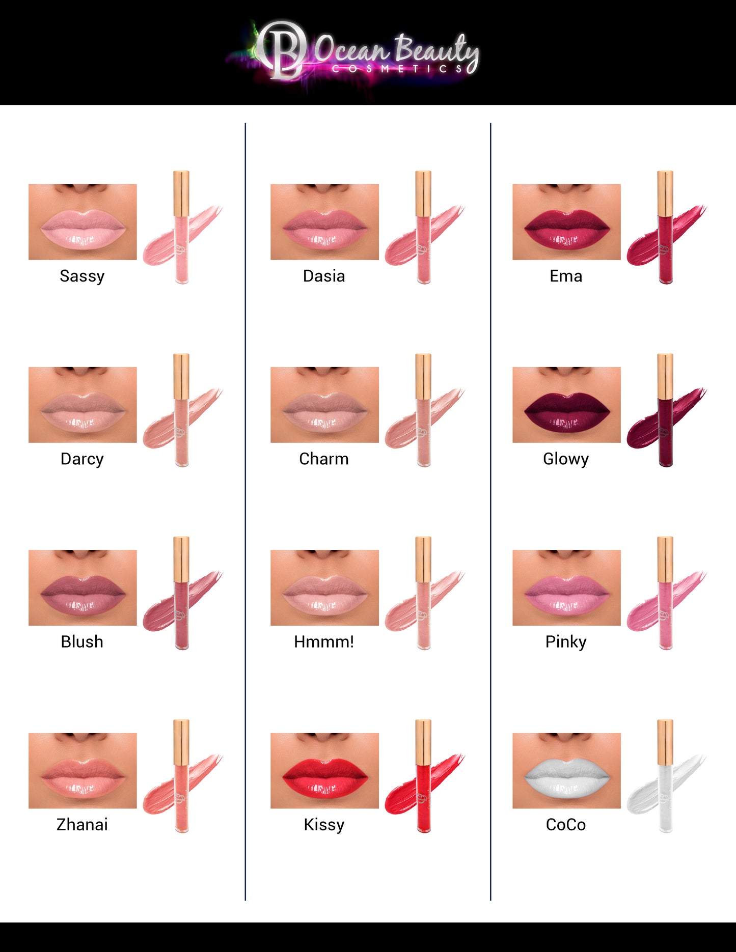 Lustre Lip Gloss (12 SHADES AVAILABLE)